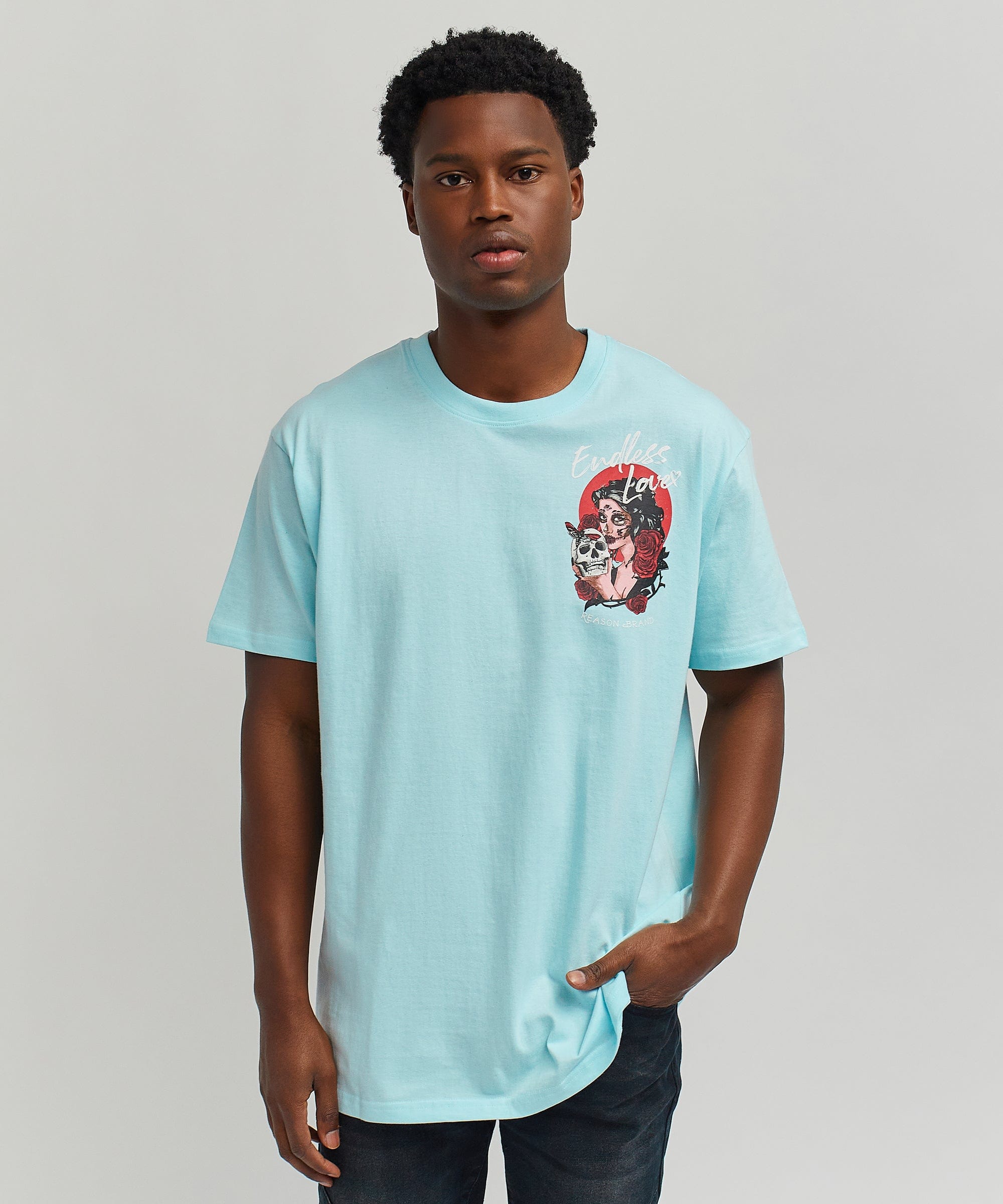 Endless Love Short Sleeve Tee - Light Blue