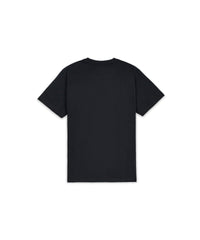 Painted Skull Embroidery Short Sleeve Tee - Black