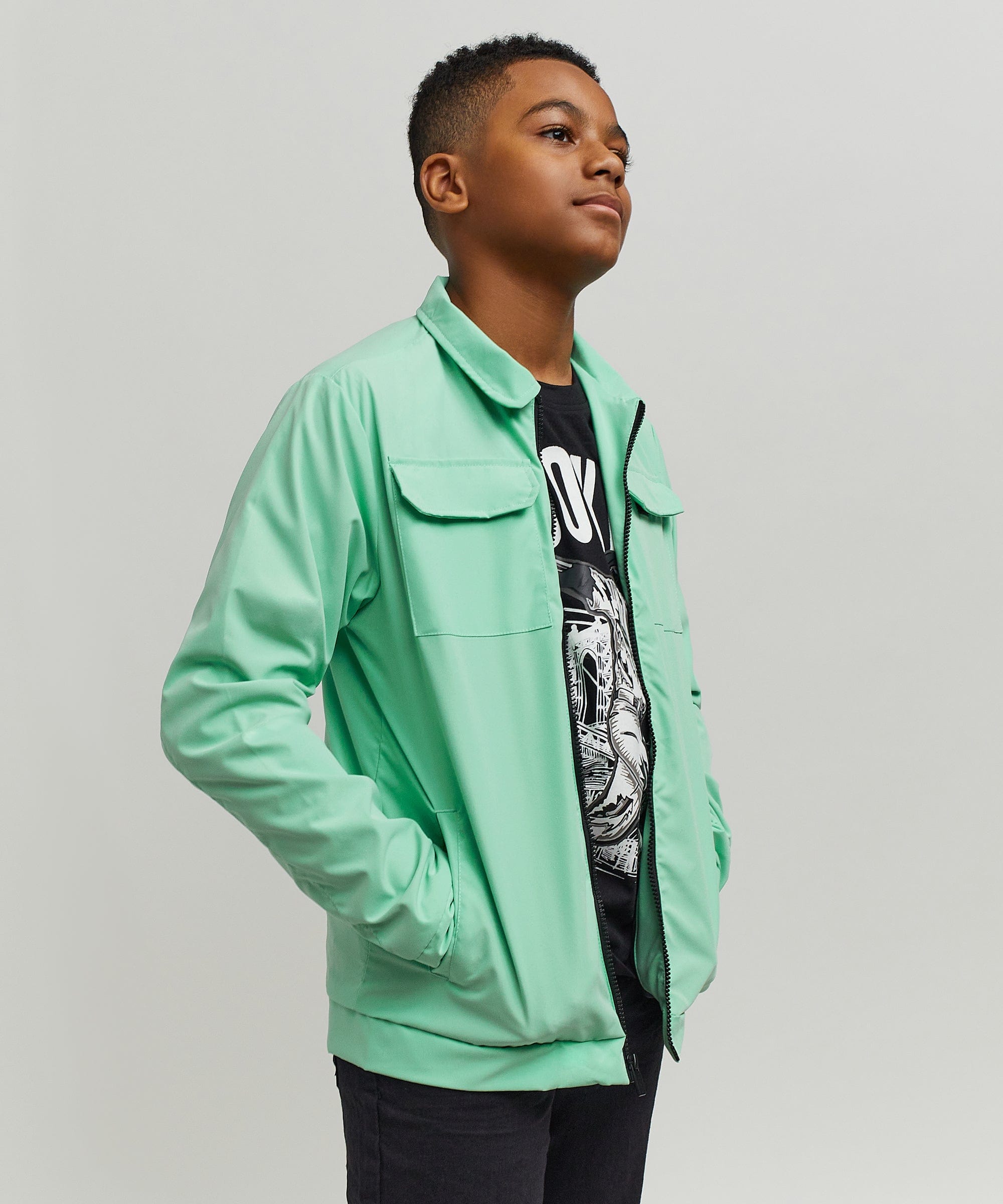 Kids Cargo Jacket - Sage