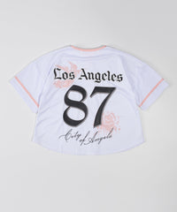 Women Los Angeles Crop Jersey - White