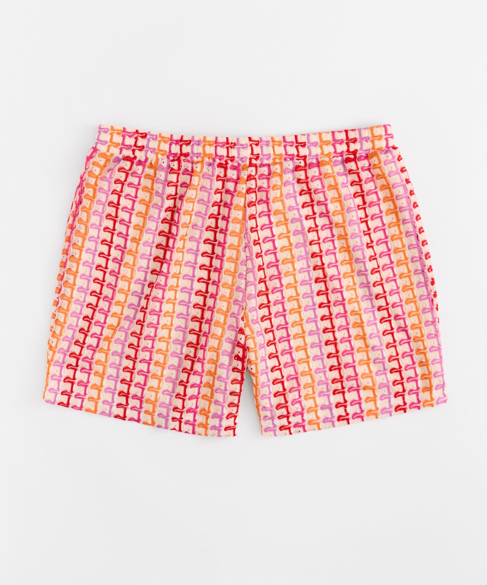 Women Plus Size Textured Shorts