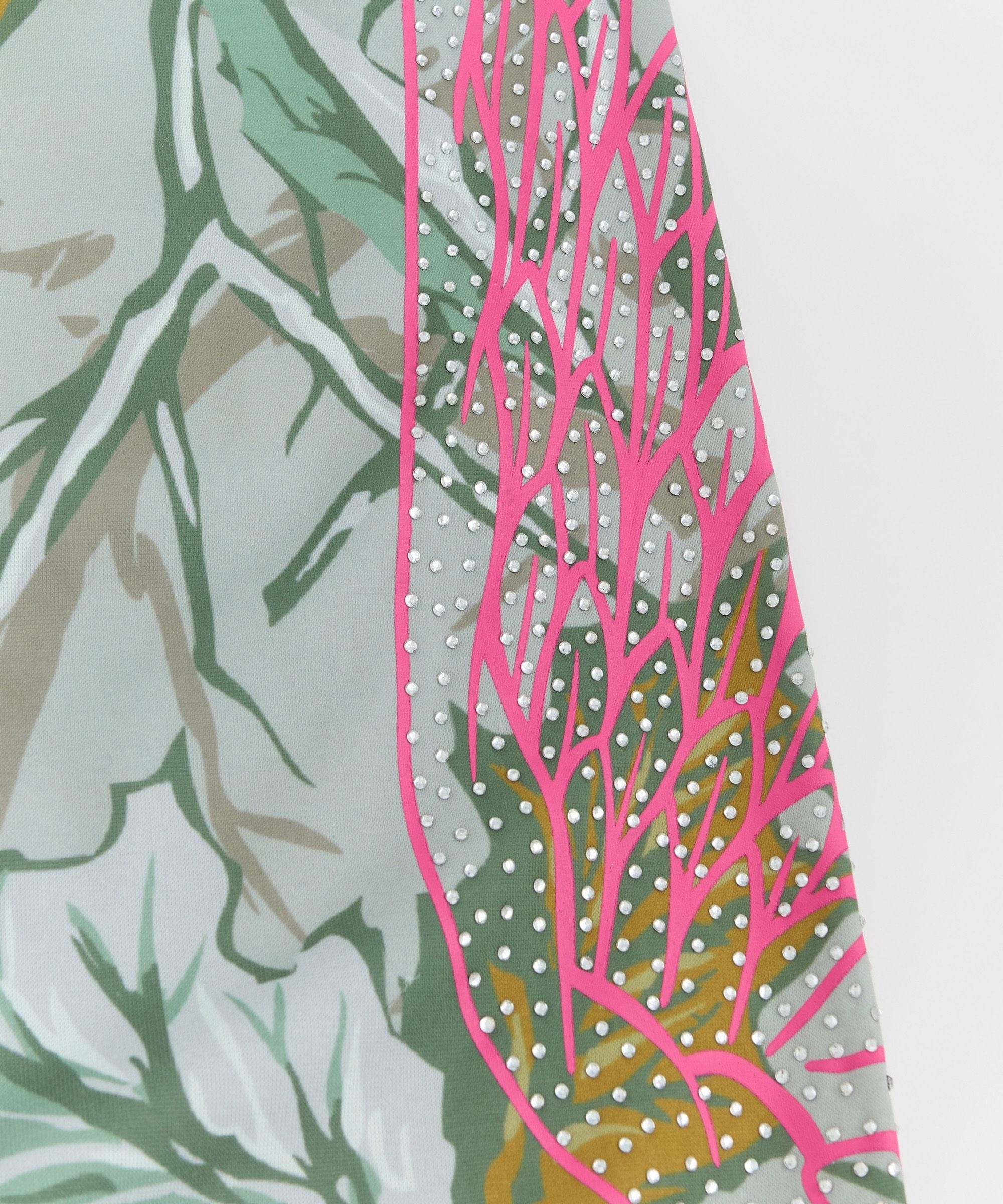 Women Fly High Rhinestone Fleece Pants - Olive Green