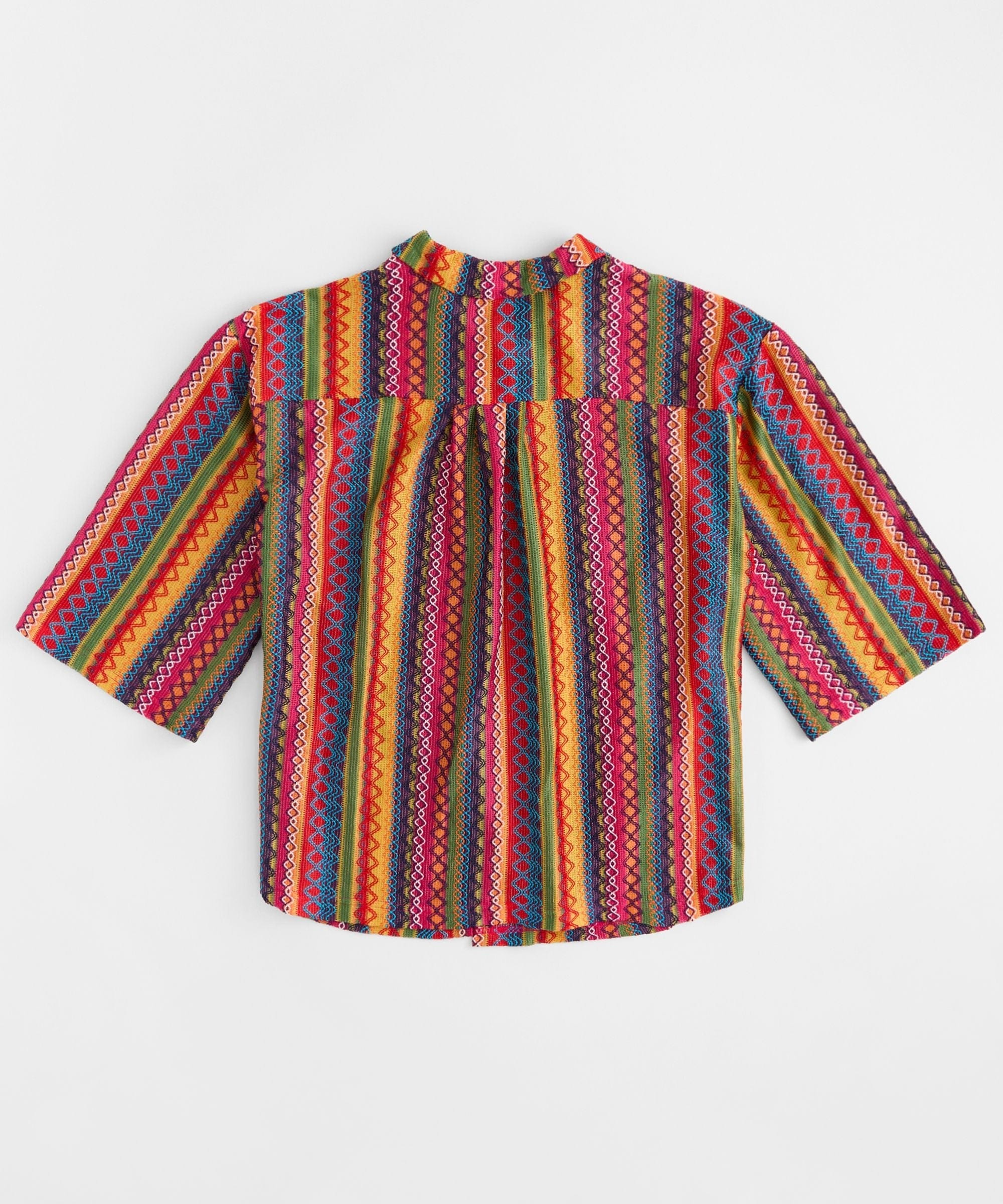 Plus Size Women Textured Shirt