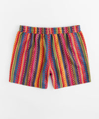 Plus Size Women Textured Shorts