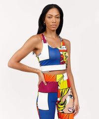 Womens Pop Art Sports Bra