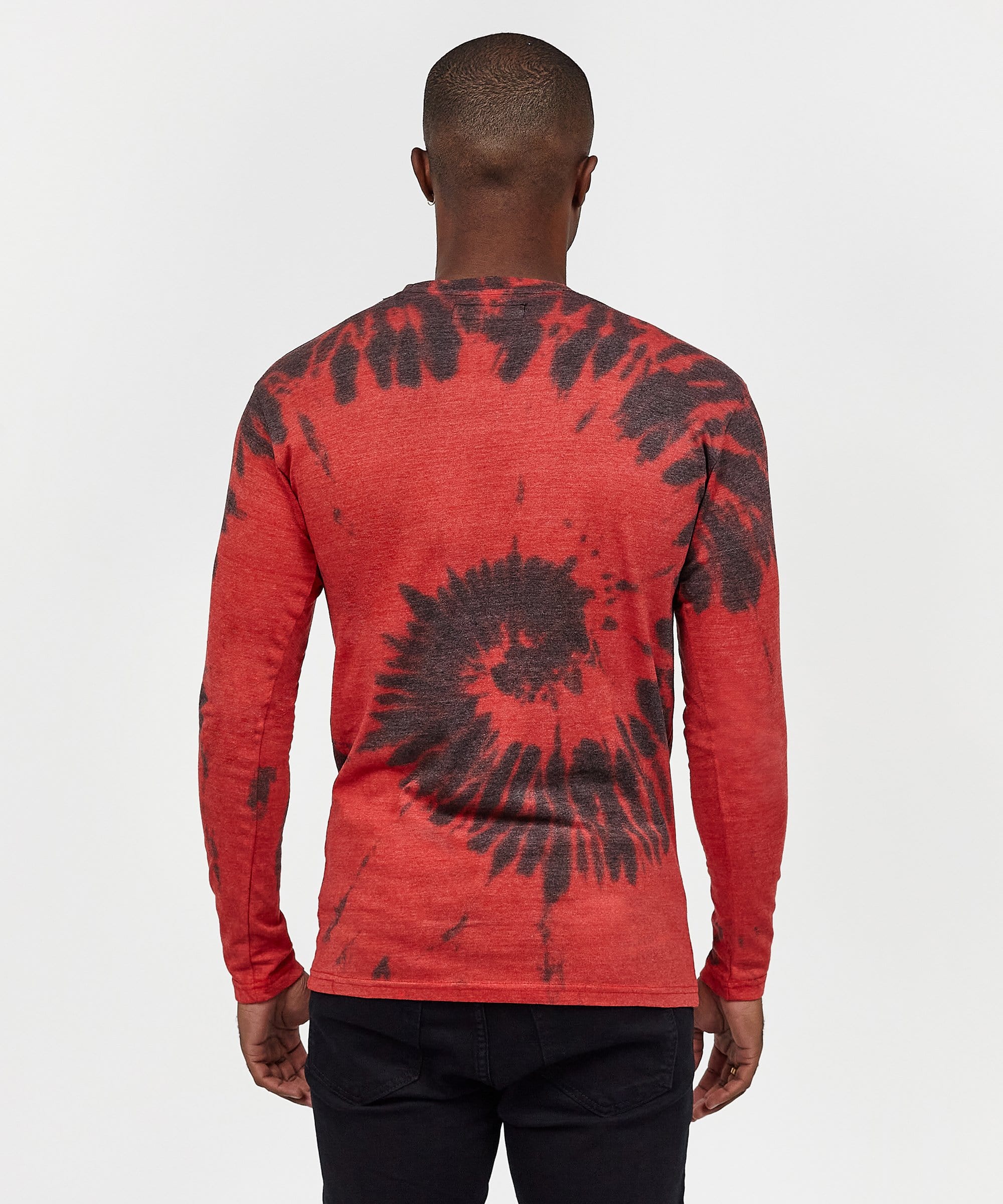 Trade Tie Dye Long Sleeve Tee - Red