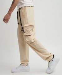 Bridges Utility Stretch Tech Nylon Cargo Pants - Cream