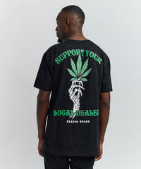 Local Dealer Short Sleeve Back Print Tee - Black