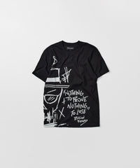 Walter Short Sleeve Front And Back Print Tee - Black