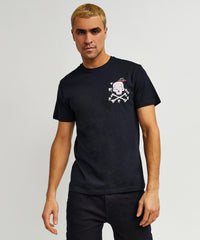 Burn Short Sleeve Graphic Print Tee - Black
