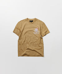 Burn Short Sleeve Graphic Print Tee - Khaki