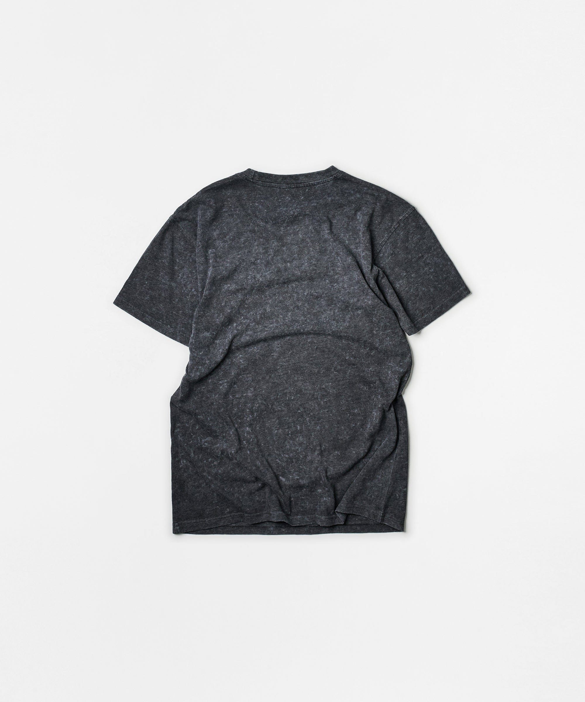 All We Trust Burnout Wash Short Sleeve Graphic Print Tee - Charcoal