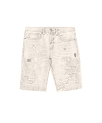 Kids K' Andre Distressed Denim Short - Cream