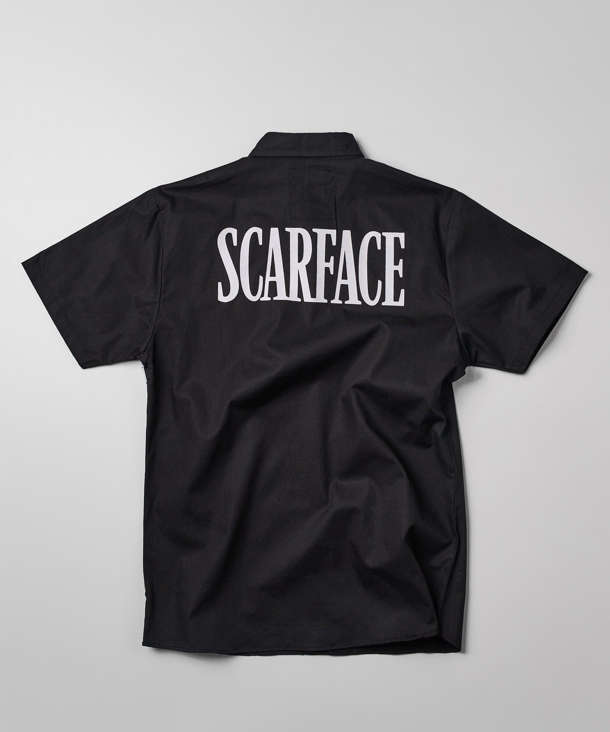 Plus Size Scarface Tony Montana Mechanics Shirt