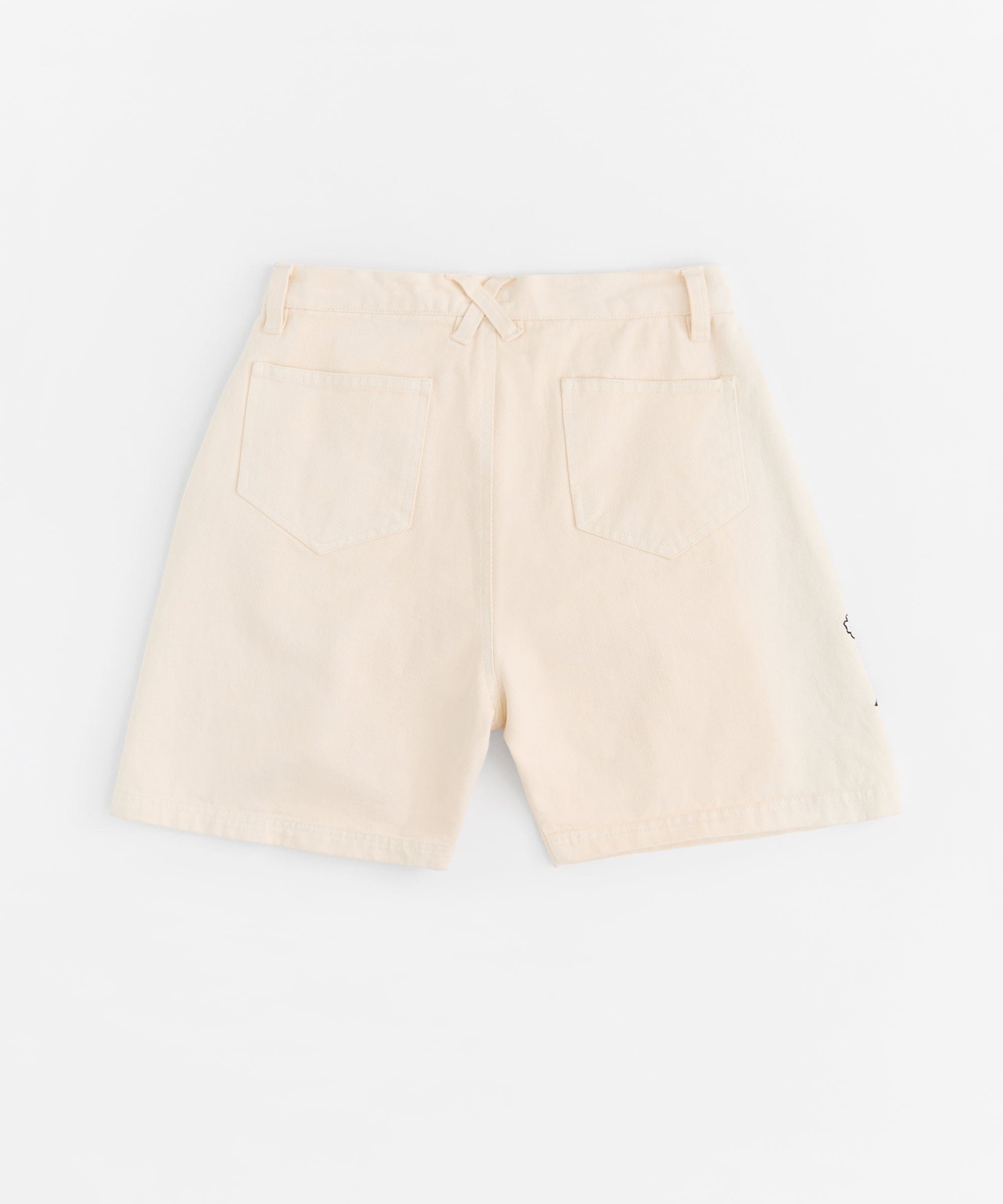 Roses Woven Shorts - Cream