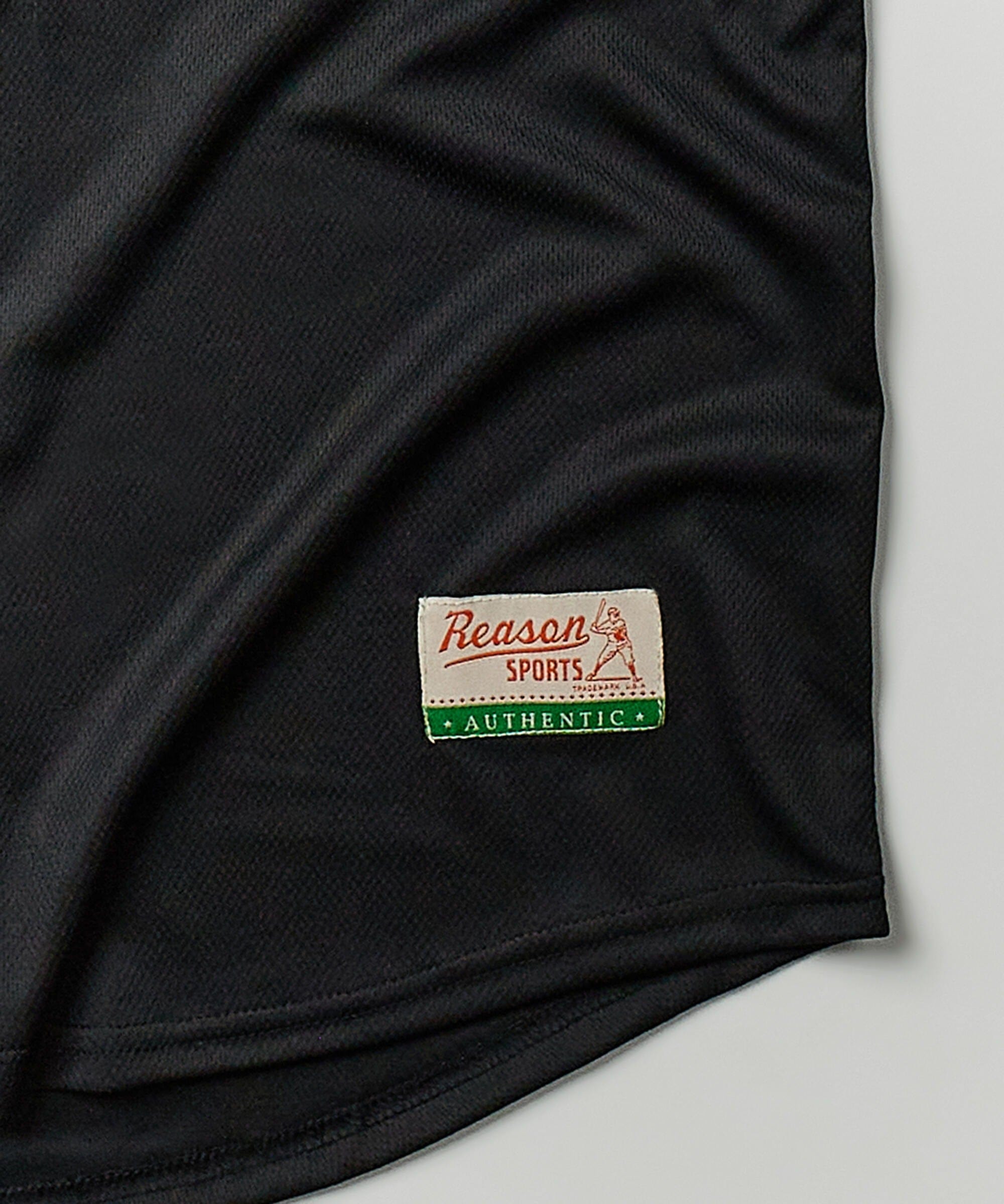 Brooklyn Mesh Baseball Jersey - Black