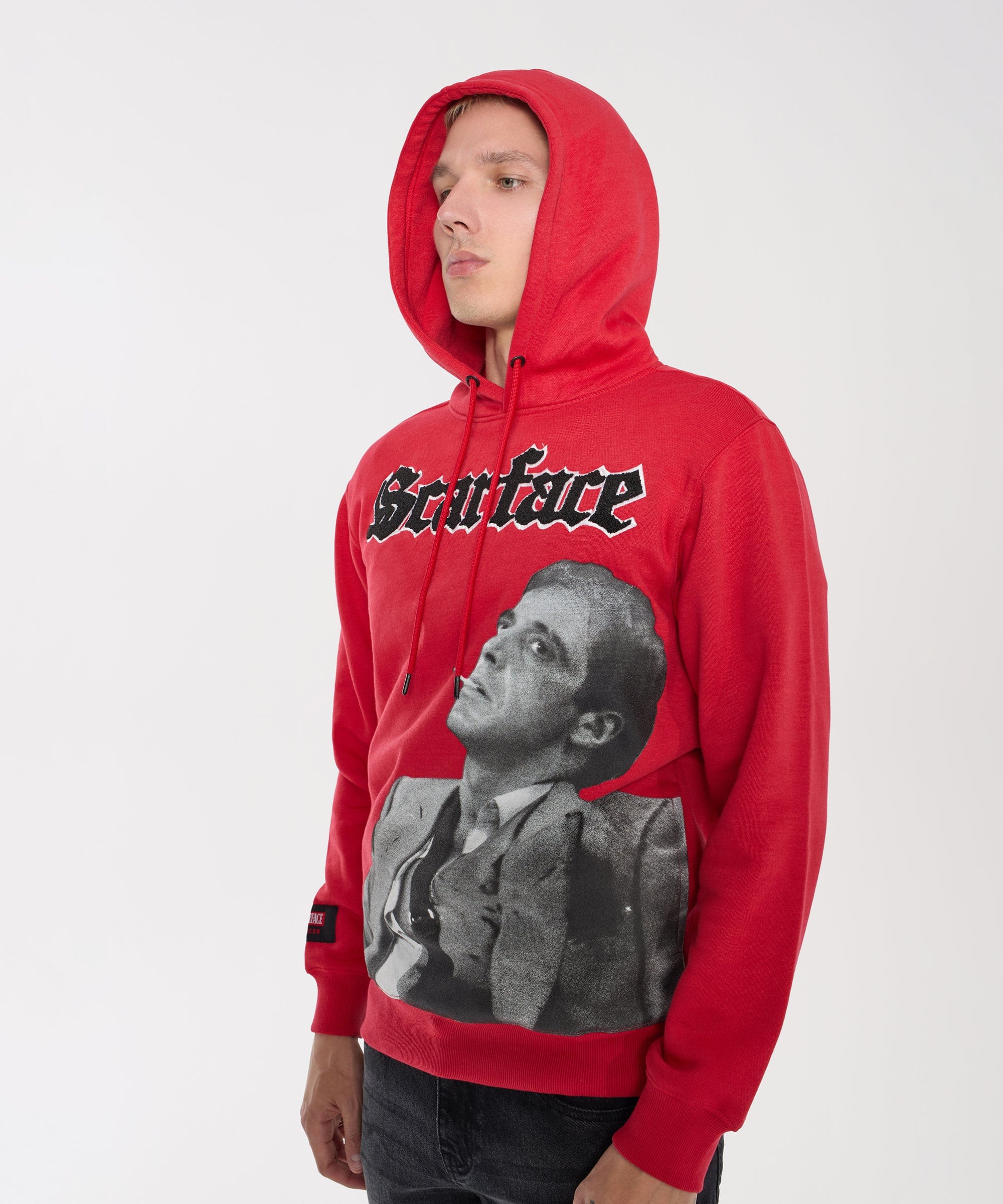 Scarface Old English Chenille Hoodie - Red