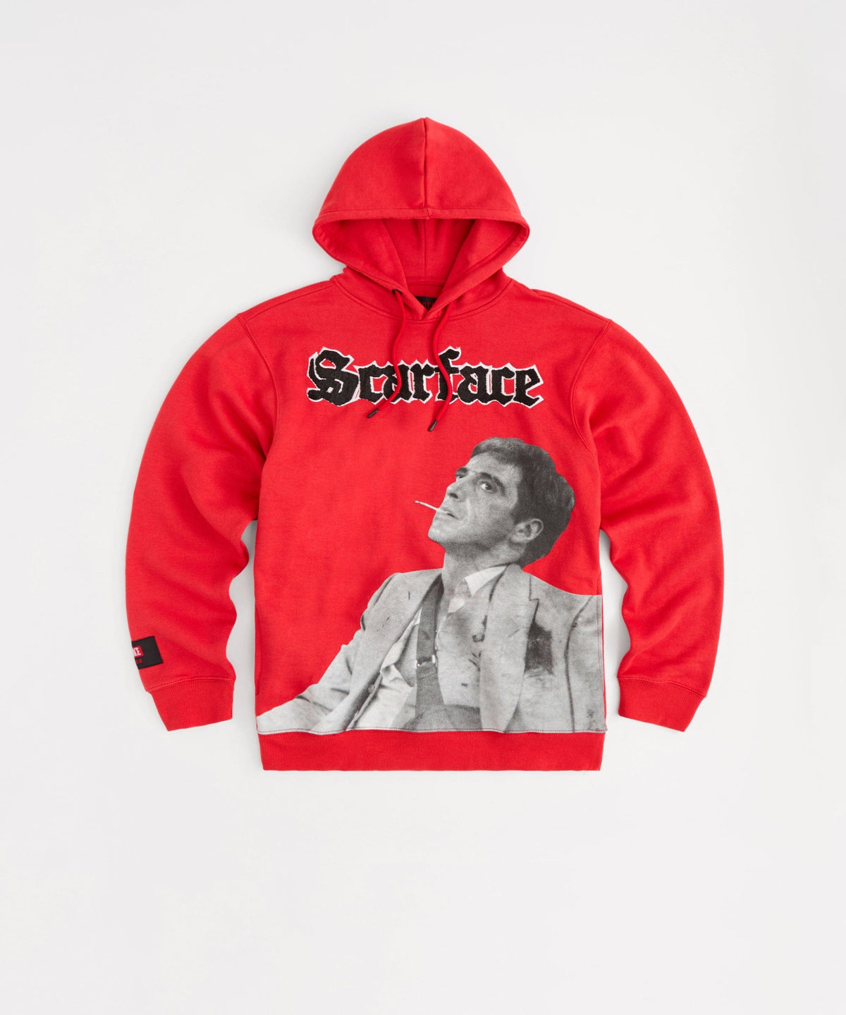Scarface Old English Chenille Hoodie - Red