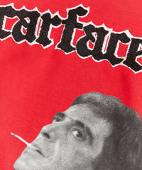 Scarface Old English Chenille Hoodie - Red