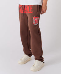 Scarface White Suit Embroidered Joggers - Brown