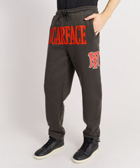 Scarface White Suit Embroidered Joggers - Charcoal