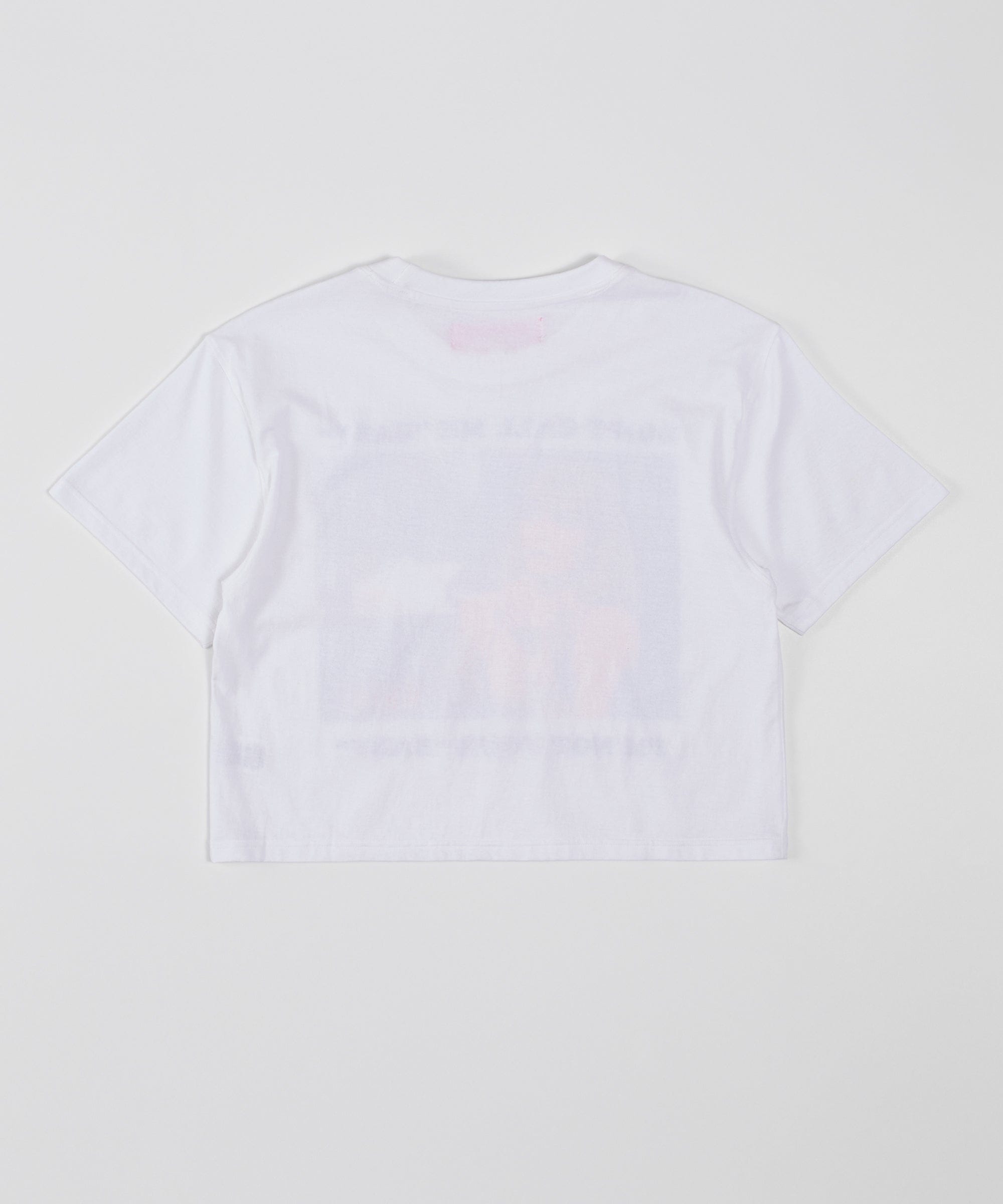 Women Scarface Elvira Crop Tee - White