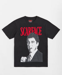 Scarface Poster Chenille Patched Short Sleeve Tee - Black