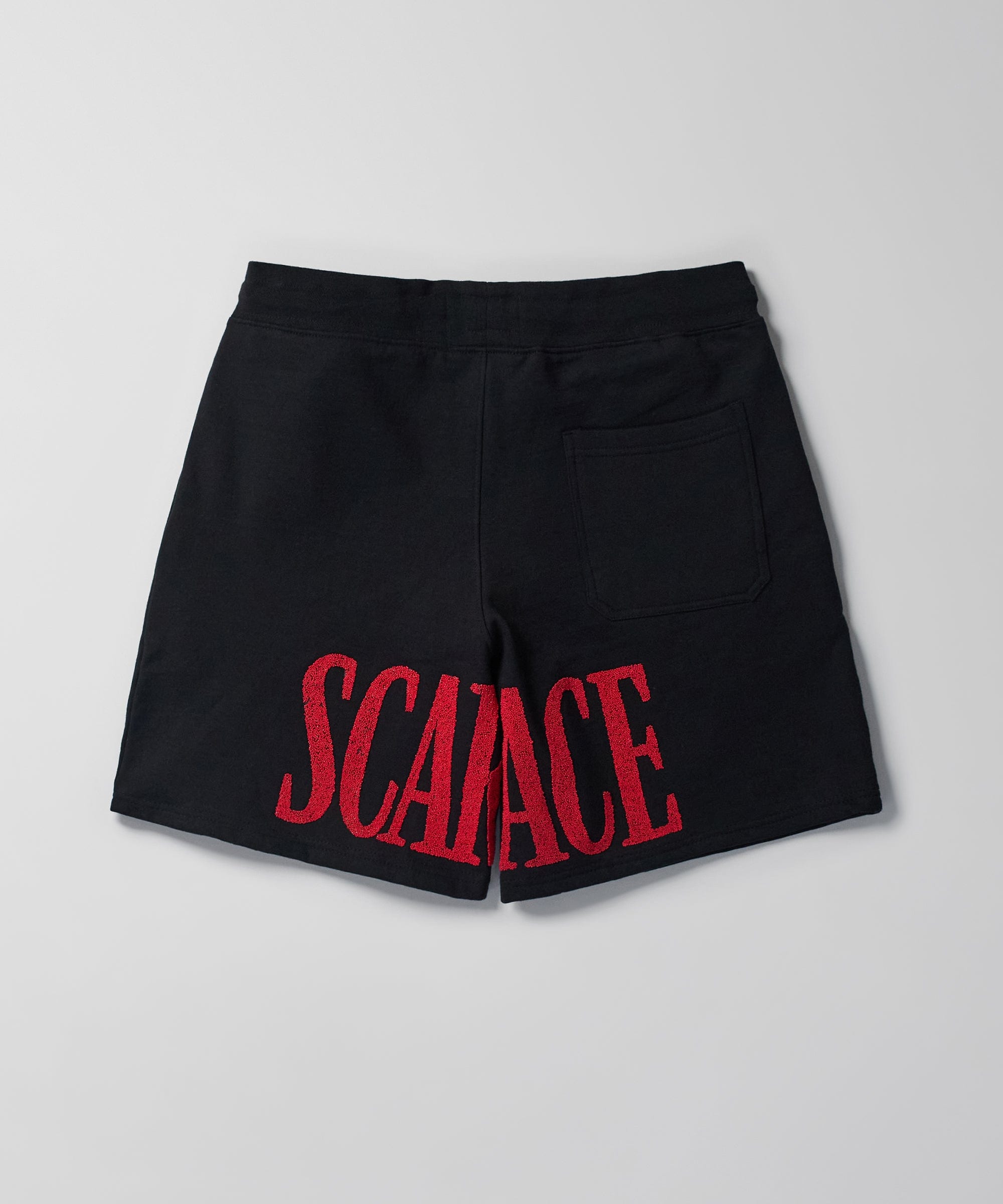 Scarface Fleece Glitter Sugar Print Shorts - Black