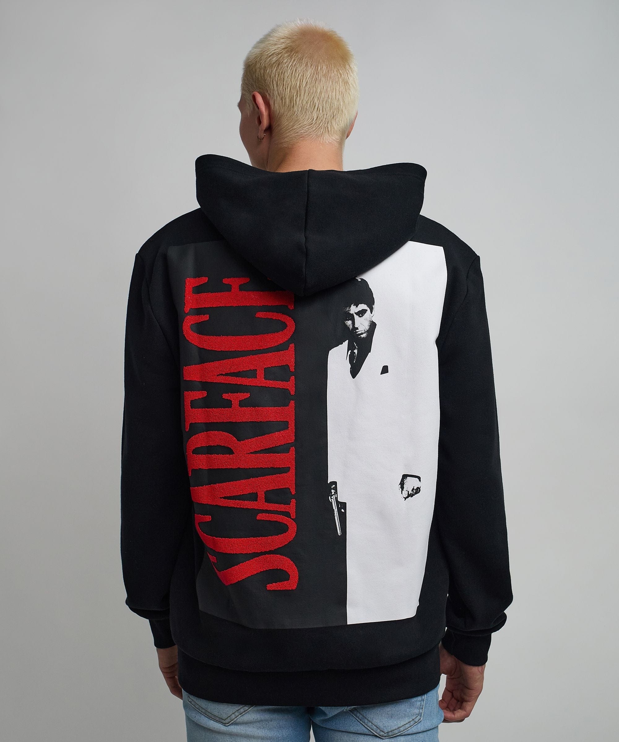 Scarface Sugar Print Classic Hoodie - Black