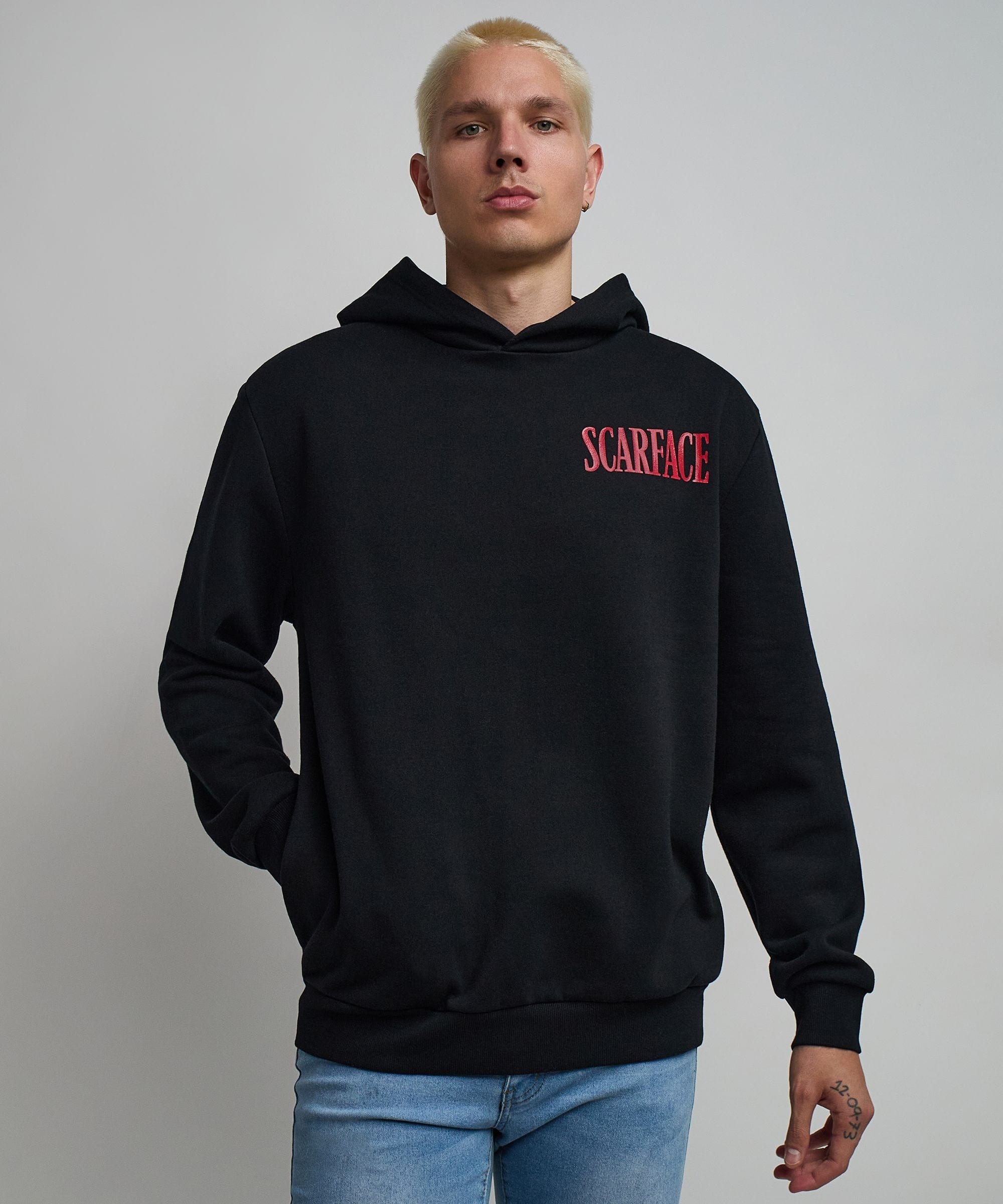 Scarface Sugar Print Classic Hoodie - Black