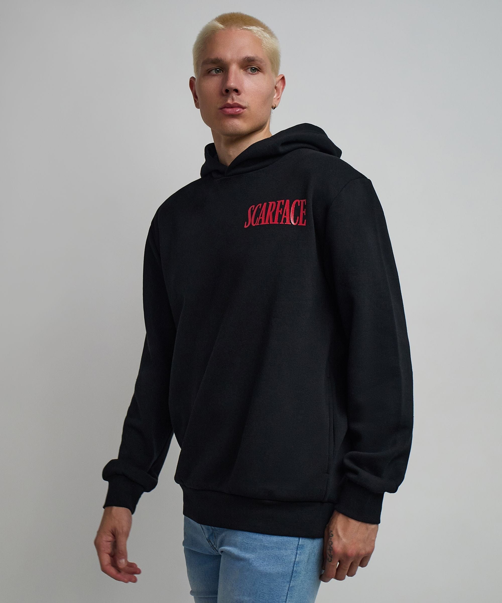 Scarface Sugar Print Classic Hoodie - Black