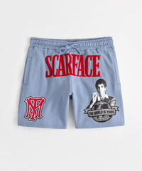Scarface Fleece Short - Light Blue