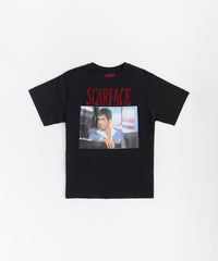 Scarface Rhinestone Short Sleeve Tee - Black