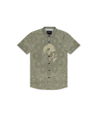 Skull Paisley Short Sleeve Shirt