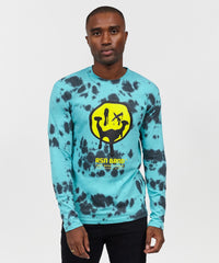 Aqua Smile Long Sleeve Tee