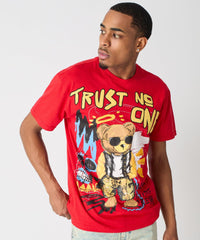 Trust No One Short Sleeve Tee - Red