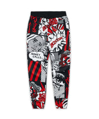 Plus Size Money Calls Comic Print Jogger