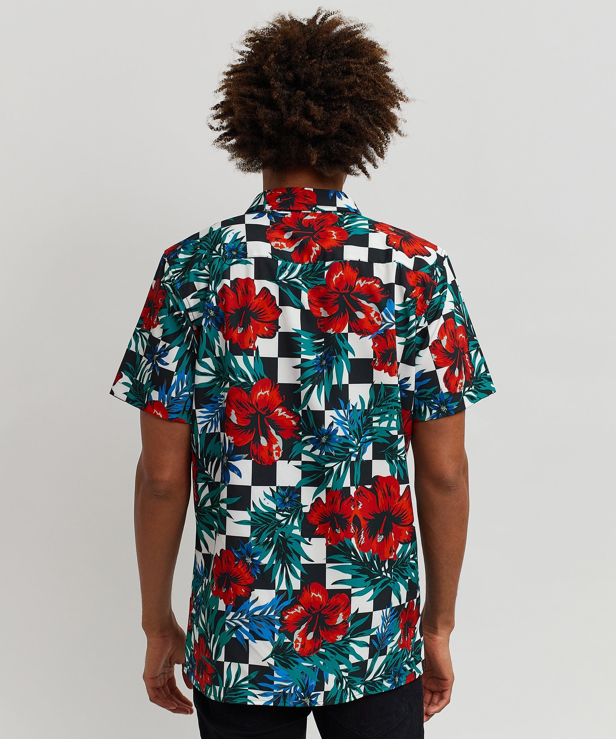 Floral Check Short Sleeve Shirt