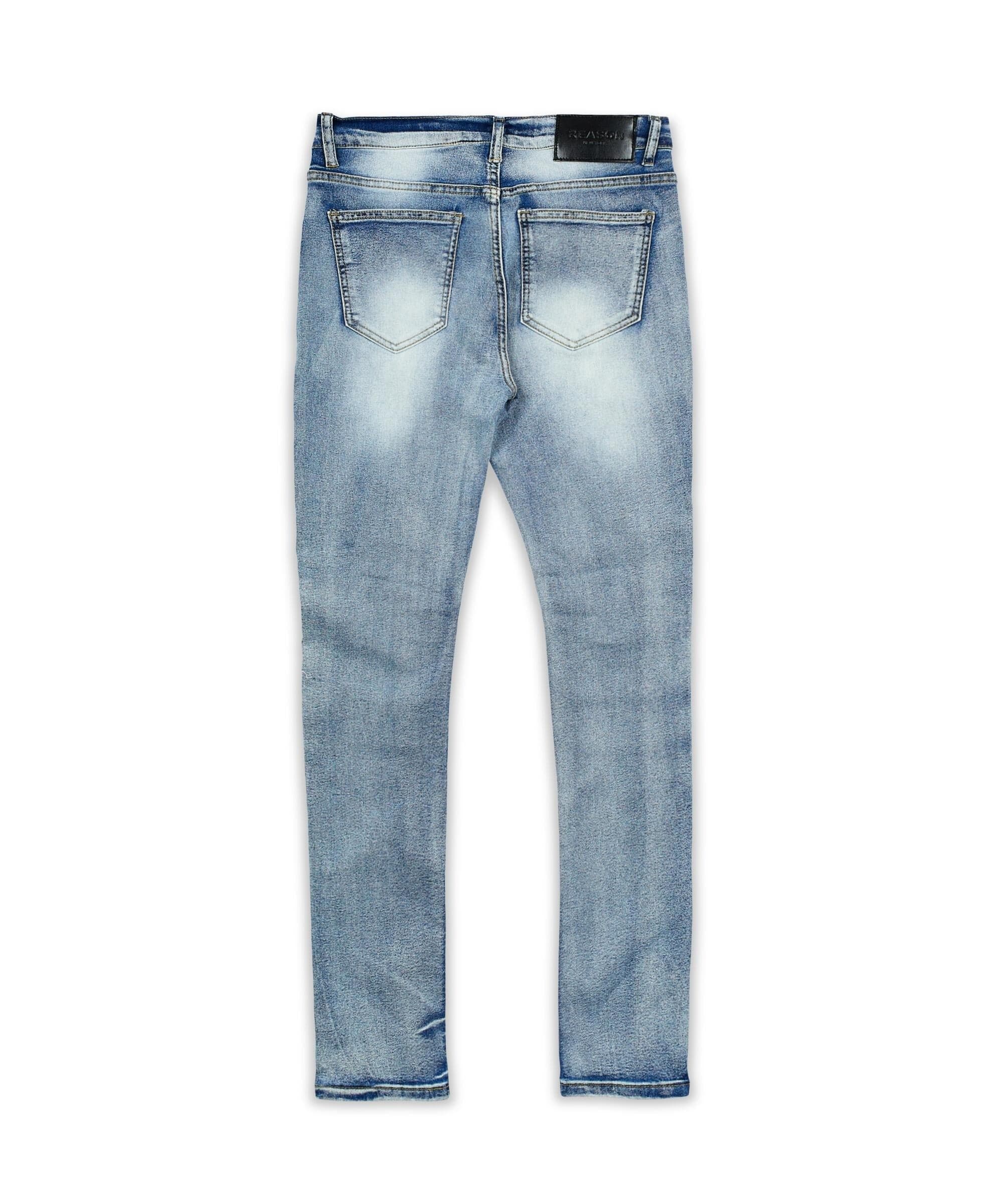 Plus Size Baltic Destruct Light Wash Denim Jeans