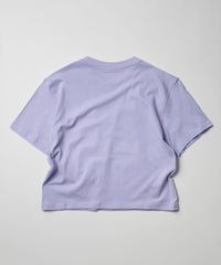 Womens Popeye Short Sleeve Cropped Tee - Lilac