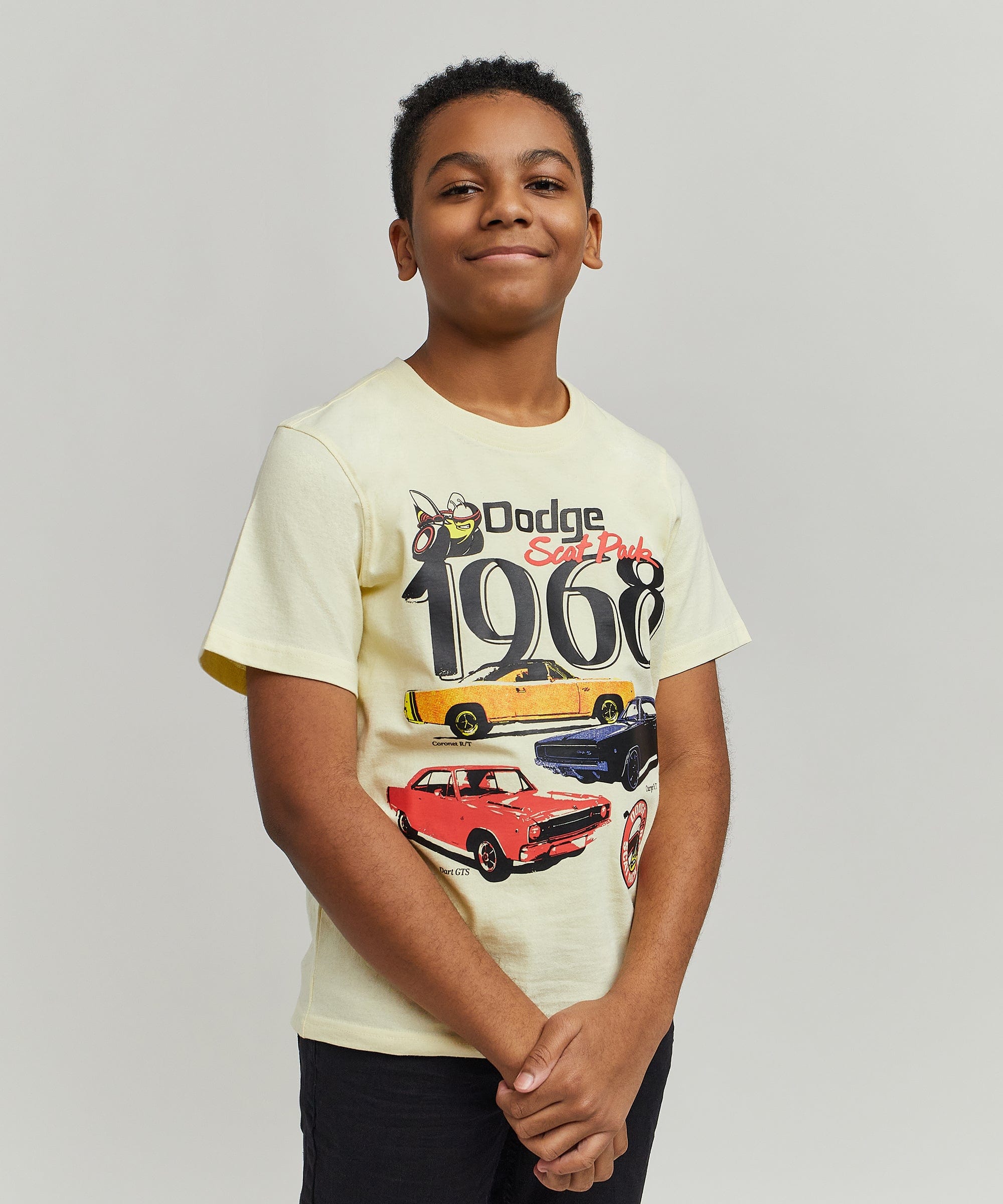 Kids Dodge 1968 Short Sleeve Tee - Khaki