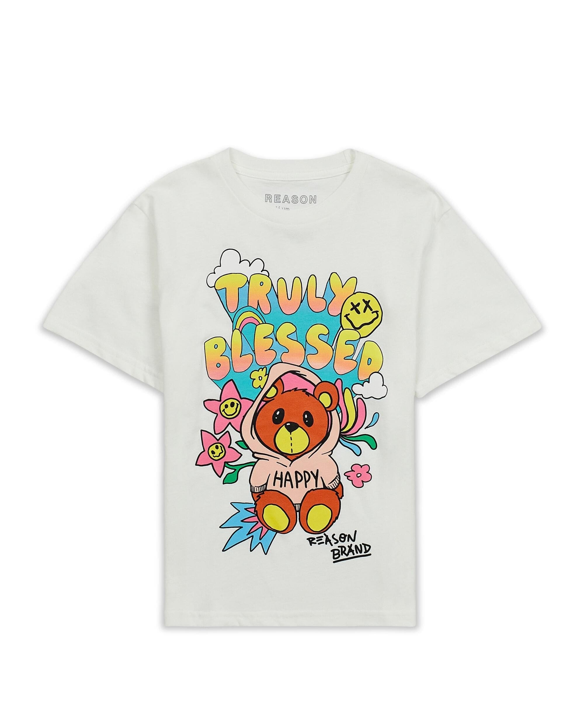 Kids Money Bear Truly Blessed Tee - White